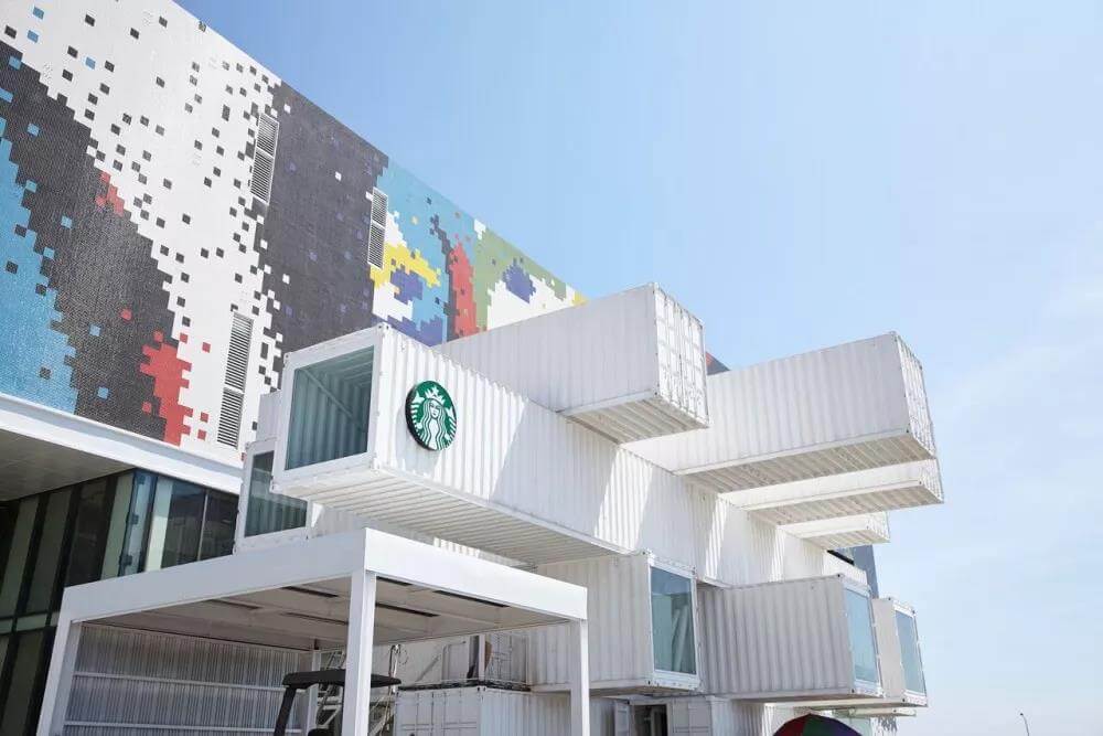 茂名由隈研吾设计，星巴克在台湾的首家集装箱门店！